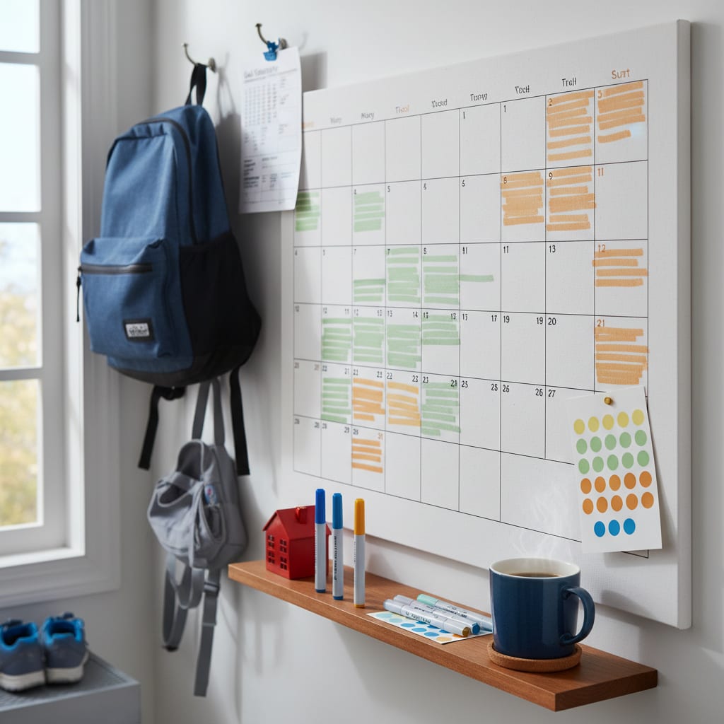 The Family Calendar System: One Wall, Zero Surprises