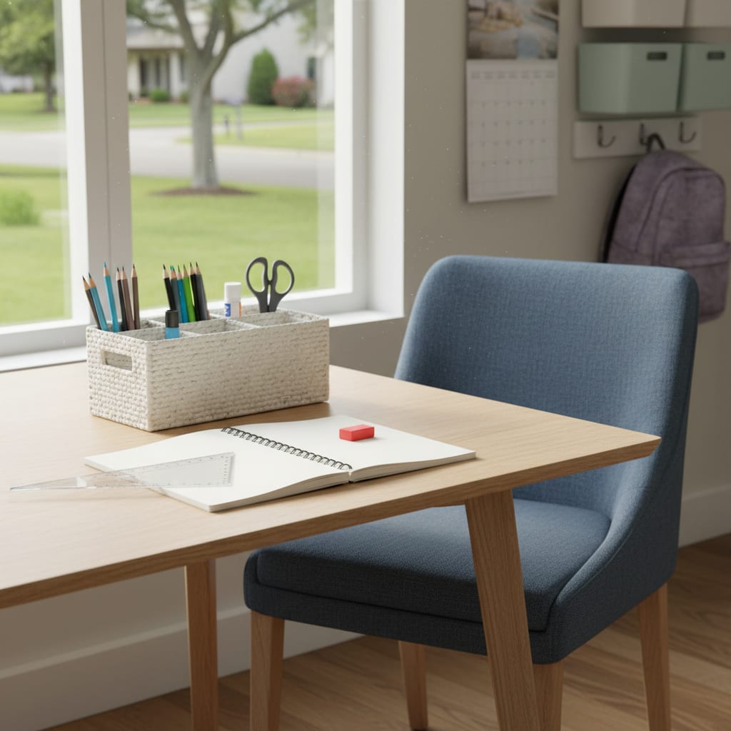 A Homework Station That Ends the Kitchen-Table War