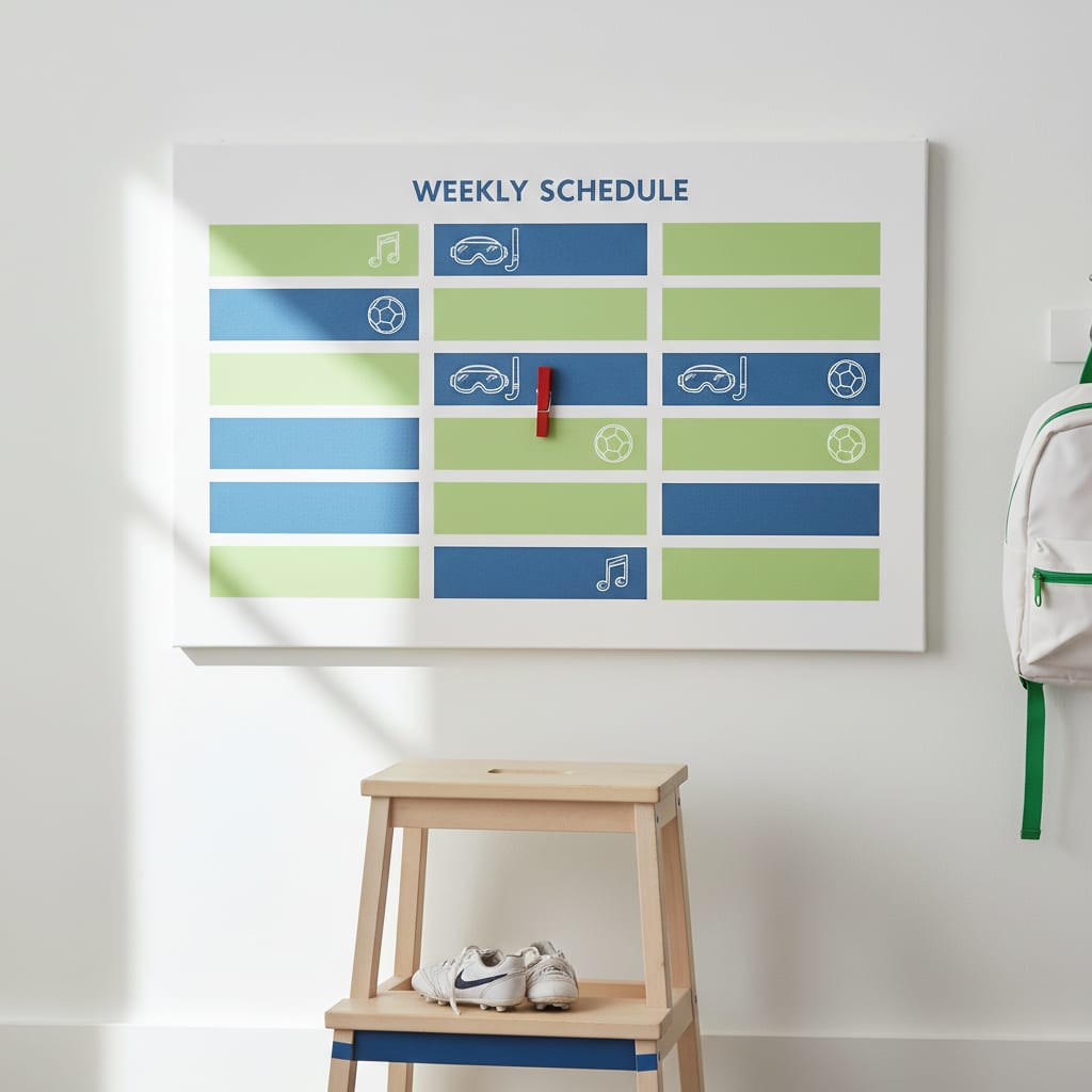 A Weekly Schedule Kids Can Read (Free Printable)