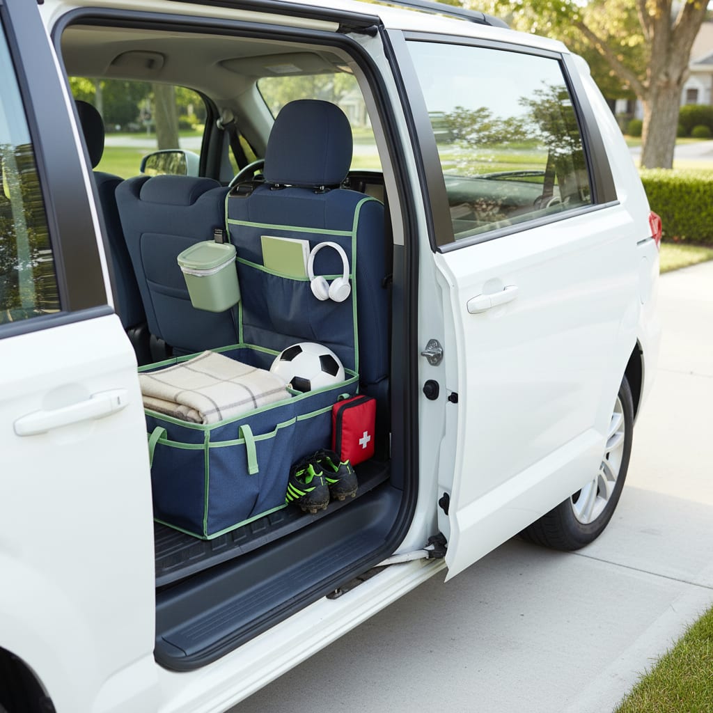 Minivan Organization: The Rolling Locker Room
